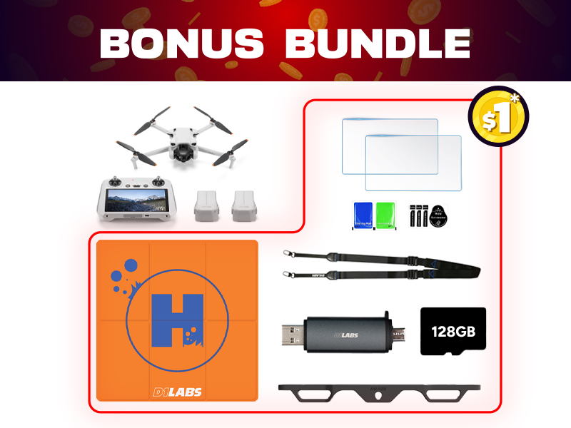 DJI Mini 3 FMC + $1 Bonus Bundle